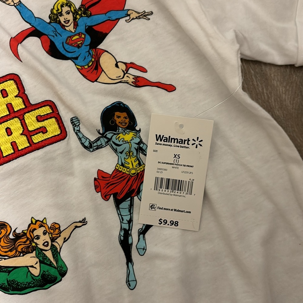 Justice league white crop top tide in front female superheroes - Picture 6 of 8